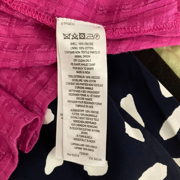 NWT French Connection Tank Womens Sz 4 Yellow Orange Purple Tiered Buttons - Picture 11 of 14